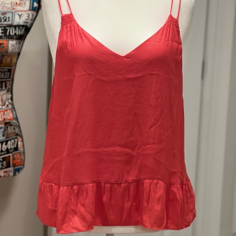 GAP Coral Ruffled Camisole Sleeveless Top (NWT)
